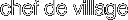 chef de village