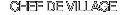 CHEF DE VILLAGE